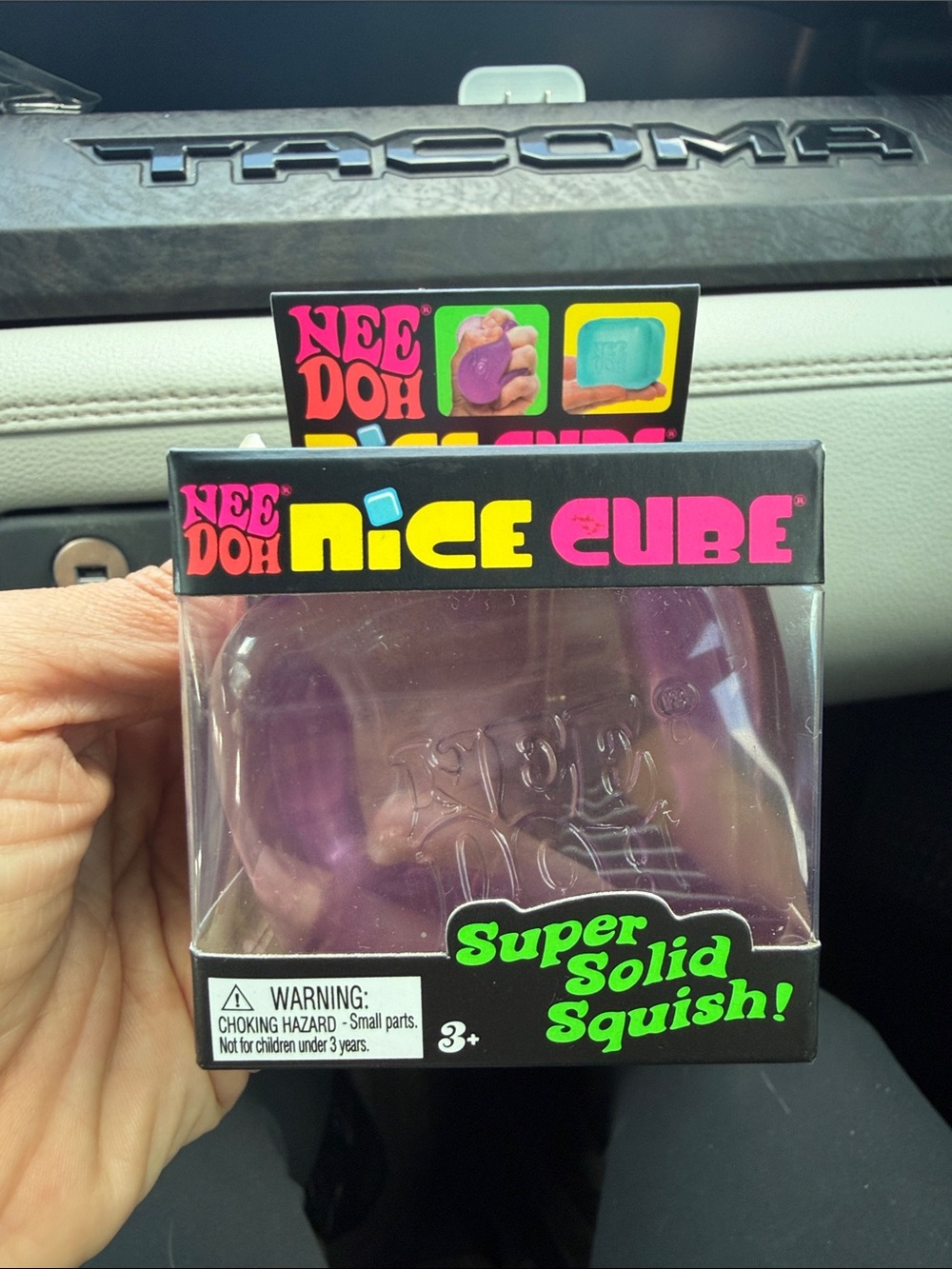 Nee Doh Nice Cube Super Solid Squish - Purple